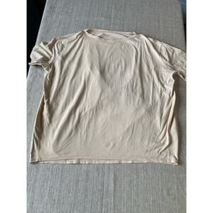 LULULEMON BACK IN ACTION SHORT SLEEVE SHIRT – WOMEN’S OVERSIZED – SIZE L/XL